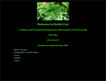 Tablet Screenshot of paddystaxi.com